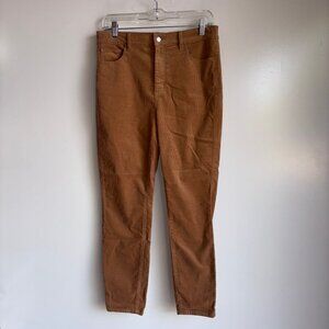 NWT LOFT Skinny High Rise Corduroy Pants Size 29/8 Petite Brown